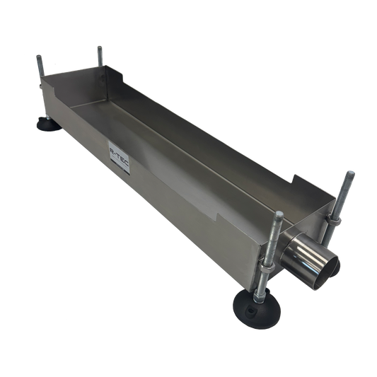 Stainless Steel Low Level Floor Tundish With Height Adjustable Legs