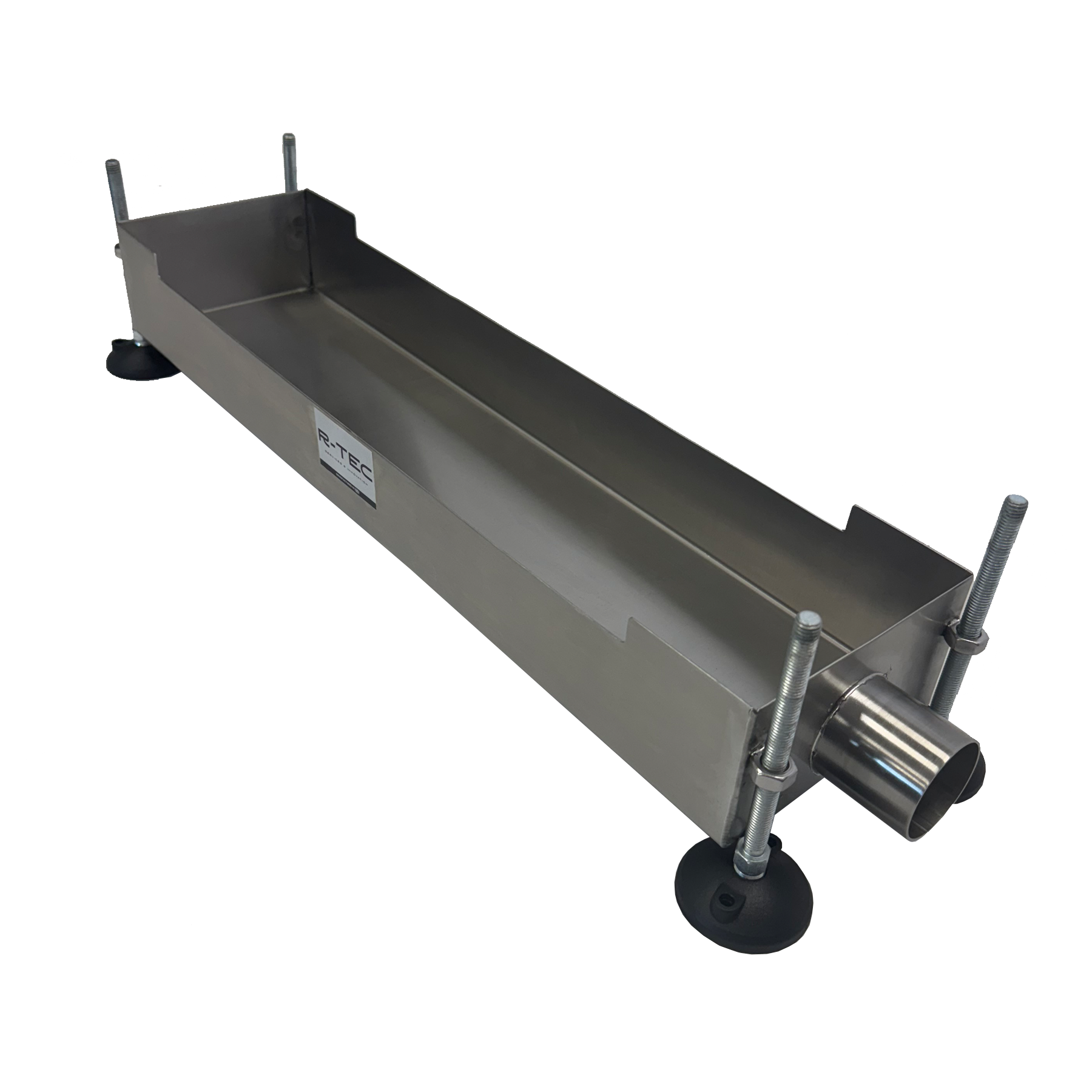 Stainless Steel Low Level Floor Tundish With Height Adjustable Legs