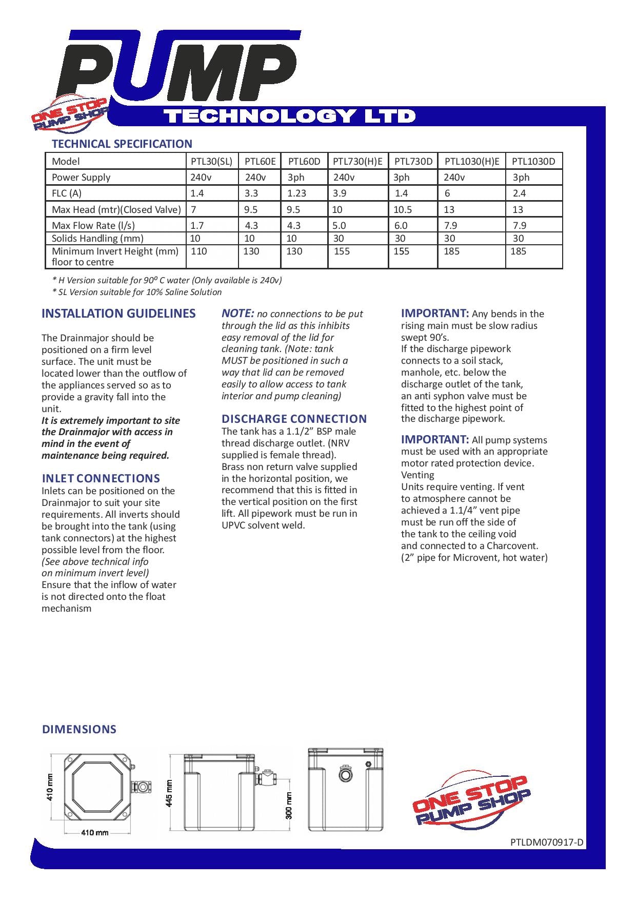 Drain pump Drain Major 60